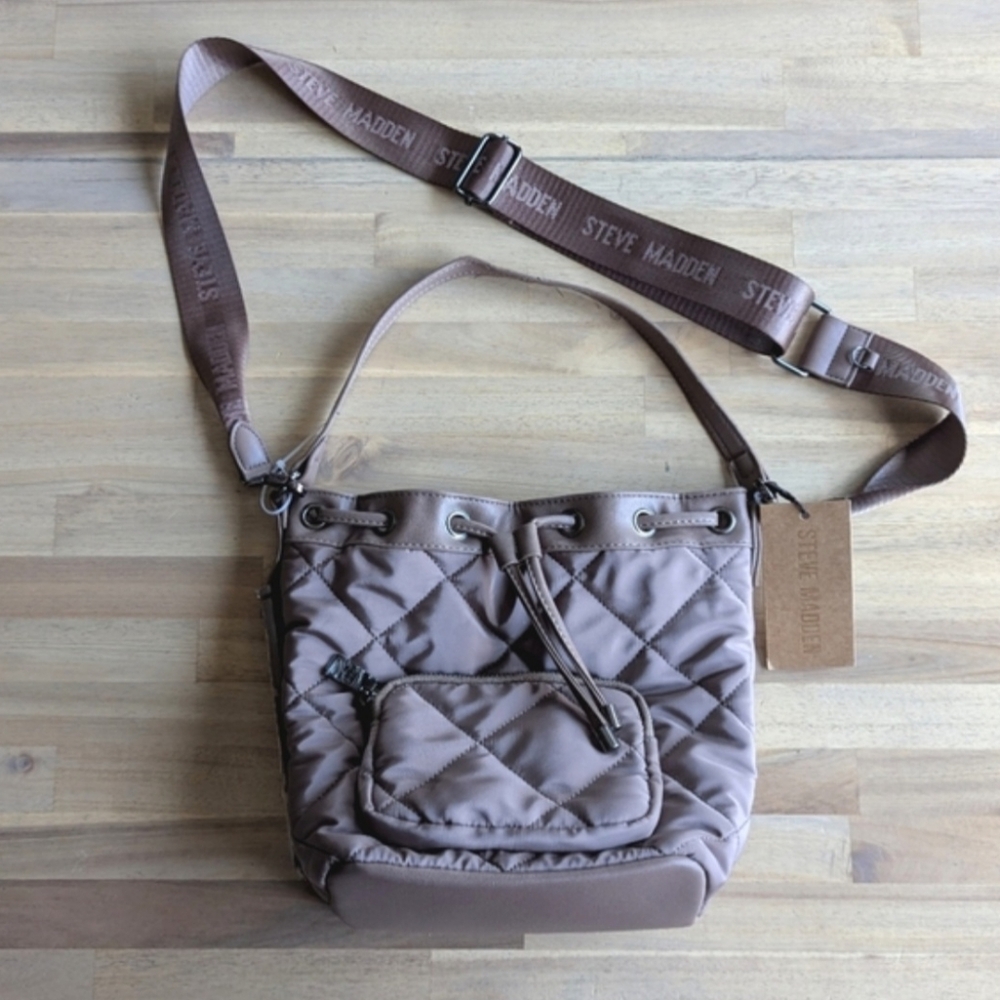 Steve Madden NEW! BRIVERIA Bucket Convertible Crossbody